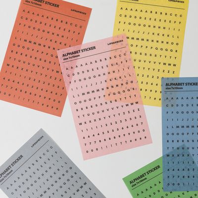 라이프앤피시스 알파벳 스티커 세트