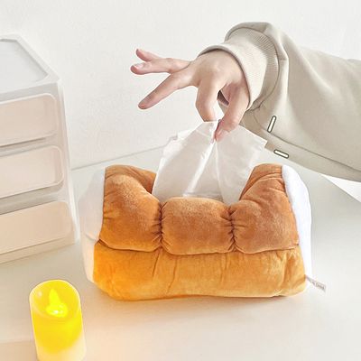 귀여운 홈카페 식빵 모양 티슈 각티슈 휴지 케이스