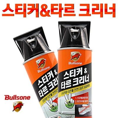 불스원 스티커&타르 크리너 420ml/에어로졸/벌레자국/송진/아스팔트/도로오염물/불스원샷/자동차/차량용