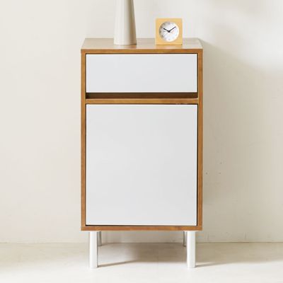 포즈 미니 침대옆 수납장 옷 거실 틈새장 2단 (착불)