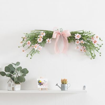 코스모스 조화 가랜드 네츄럴 70cm 인테리어 꽃 장식