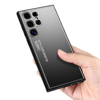 갤럭시S24 S23 울트라 + 무광 메탈 실리콘 범퍼케이스