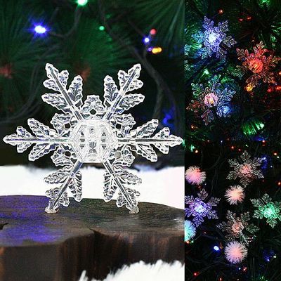 크리스마스 LED 전구캡 눈결정 20개