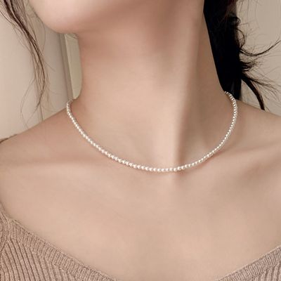[선물포장] Tiny Pearl Necklace
