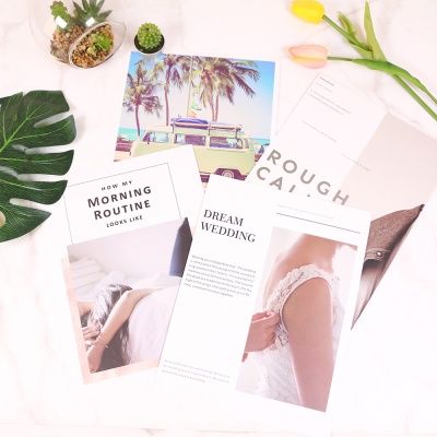 감성잡지 표지 1P 4종 킨포크 스타일 인스타 촬영소품