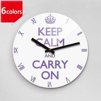 Reflex KEEP CALM- 6 color 무소음벽시계(대) KWR280