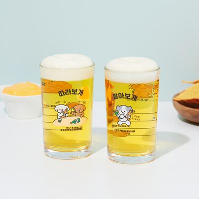 아트박스 소맥잔세트_강아지(2pcs)