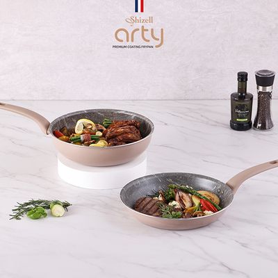 쉬젤 아티 패턴그러니 IH프라이팬2종세트A (28+궁28)