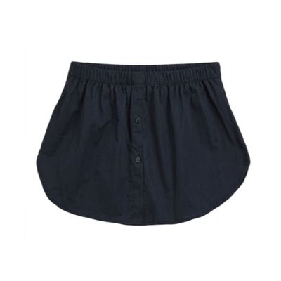 레이어드 페이크 밑단 셔츠