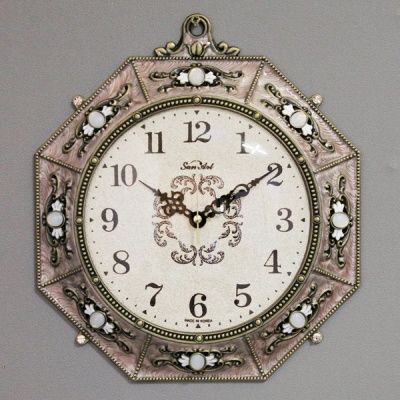 (kspz248)무소음 팔각단면시계(골드)