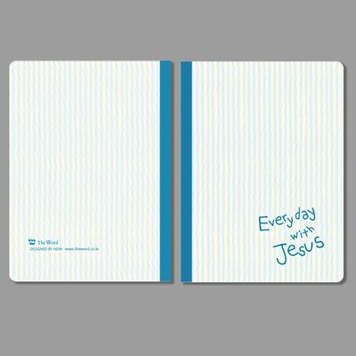 미니 무지노트_ everyday with Jesus (라인_블루)