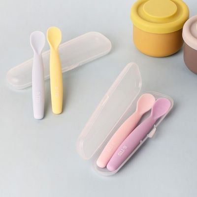실리콘이유식스푼세트 수저 초기숟가락 유아 아기 중