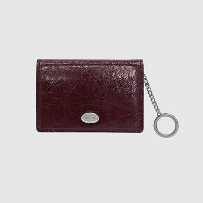 레나 카드지갑 - burgundy