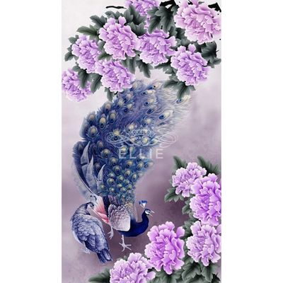 공작새 왈츠 (패브릭) 보석십자수 45x80(WE2566A)