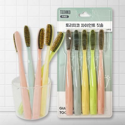 자이언트 미세모 칫솔 5개입