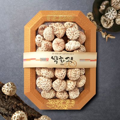 [믿음영농조합] 강진 명품 백화고 300g/보자기