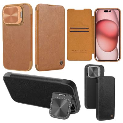 아이폰 16 PRO MAX 카메라 캡 지갑 플립 가죽 케이스