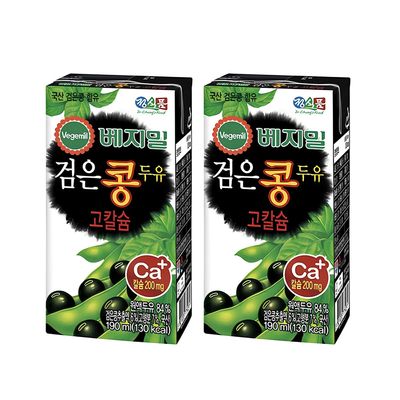 정식품 베지밀검은콩 고칼슘두유 190ml 24팩