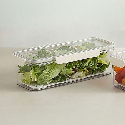 투명 물빠짐 채반 냉장고 야채 과일 신선보관 1500ml