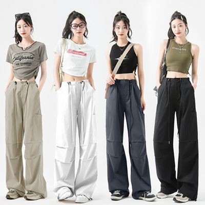 수잔나 스트릿 스트링 카고 와이드 팬츠