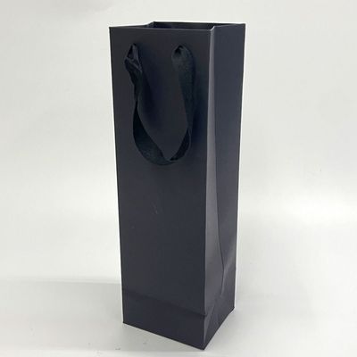 선물 포장용 블랙 종이 쇼핑백 답례품용 종이가방 2종 와인(WFP95X8)