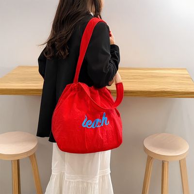 여성 캔버스 프린트 숄더백 컬러 에코백 가방