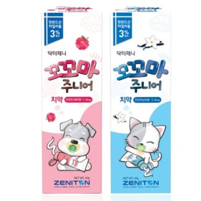 제니튼치약 닥터제니 꼬꼬마 유아치약 무불소치약