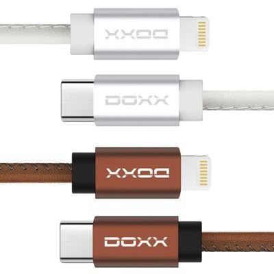 C타입 to 8핀 가죽케이블 3m DX-DC303