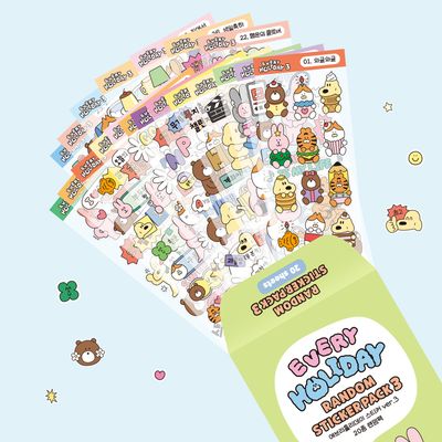 에브리 홀리데이 스티커 20장 랜덤팩 VER.3