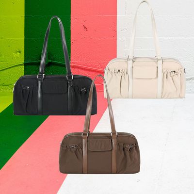 트리플 앞포켓 숄더백 빅사이즈 가방 스트링 포인트