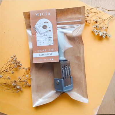 미시아 MICIA 원형 38x38mm 날짜 스탬프