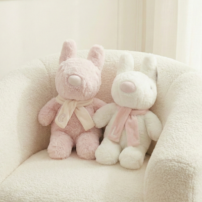 가스파드와 리사 핑크 씨팅 중형 봉제 인형 캐릭터 