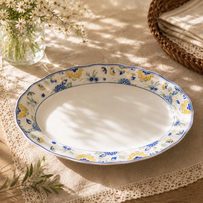 후첸로이터 파피용 오발플레이트(대) 35cm 1P