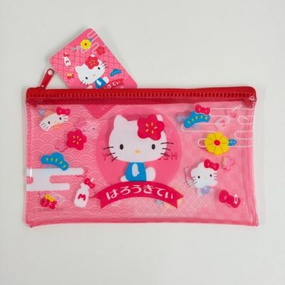 산리오 헬로키티 일본풍 PVC 파우치