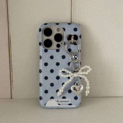 fabric dot 디자인 [카드수납 폰케이스]