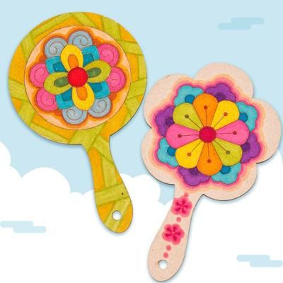 (미술샘) DIY 우드공예 전통문양 손거울 만들기