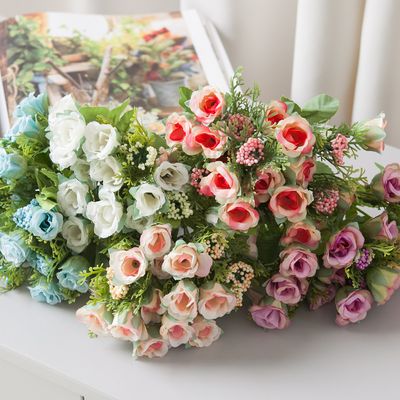 석류꽃 조화 부쉬 28cm 5컬러 인테리어 장식 소품