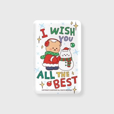 스노우맨 치치-WHITE(보조배터리-무선충전)