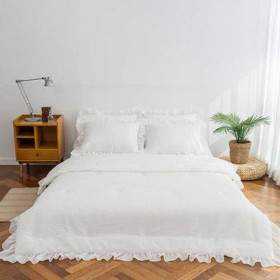 SUMMER CREAMY BAMBOO 시어서커 이불+베개커버세트 SS