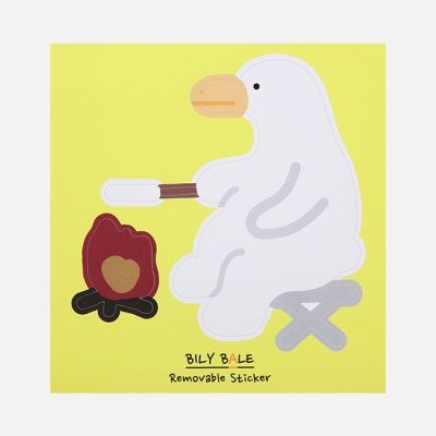 빌리베일 마시멜로 베이리 캠핑 리무버블 스티커