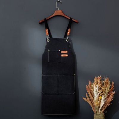bns 캔버스 옥스퍼드 바리스타 주머니많은 앞치마(WFLIPV8)
