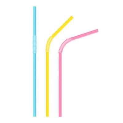 카페테리아 컬러 자바라 스트로우 500개1세트