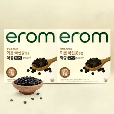 이롬 국산콩 두유 약콩 무가당 190ml 32입