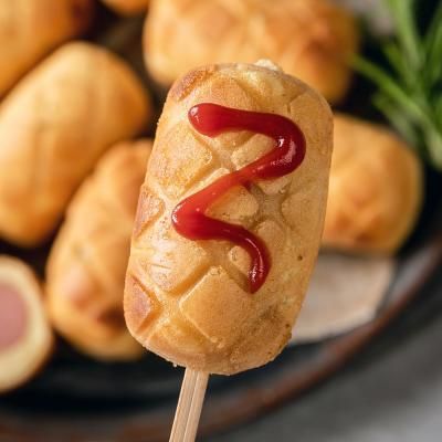 카스텔라 한입 미니핫도그 1kg/막대없음/에어프라이용