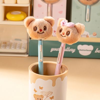 [사은품 증정] 버터베어 캐릭터 인형 젤펜 0.5mm 블랙