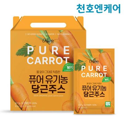 [천호엔케어] 퓨어 유기농당근주스 80g x 14포