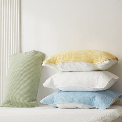 담빛 새로 60수 피그먼트 밴딩 베개커버 2size 4컬러