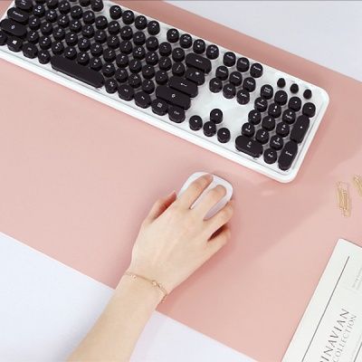 오피스 양면 심플 듀얼컬러 와이드 가죽 데스크 패드