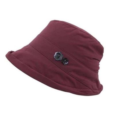 [애슬릿]겨울 벙거지 모자 중년 여성 꽃 버킷햇 엄마