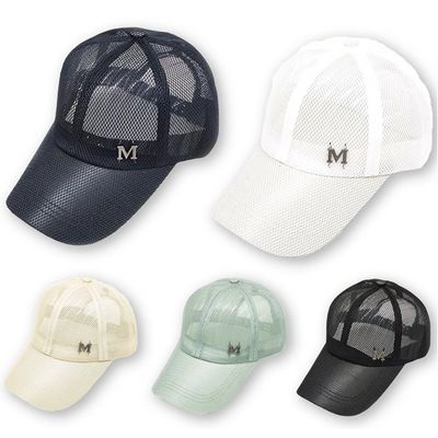 엠블램 메쉬 볼캡 모자 남녀공용 야구모자 러닝